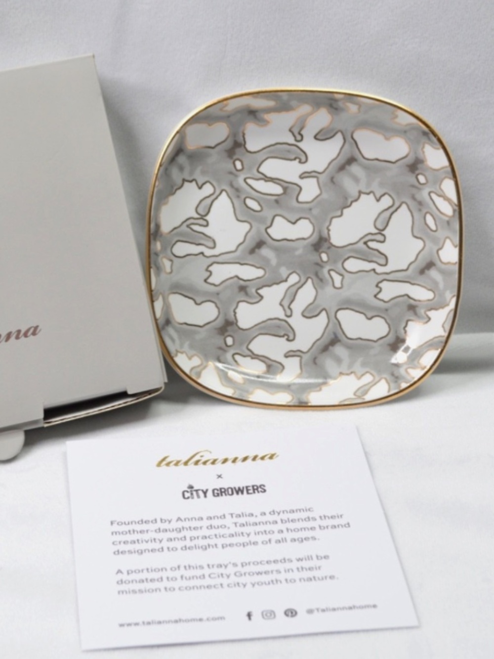 Talianna Aragon Jewelry Tray (City Growers collaboration) Ceramic Trinket Tray